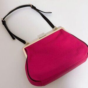 Pre-owned Pink Leather Parker Place Claribel Shoulder Bag